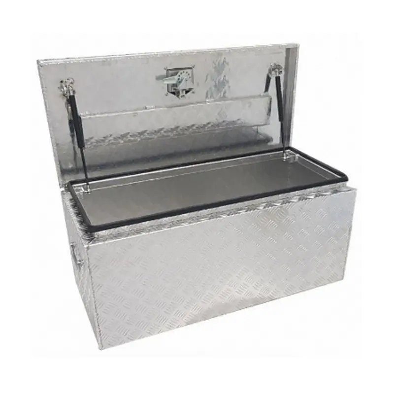 900 x 400 x 400mm Aluminium Checker Top Opening Ute Tool box