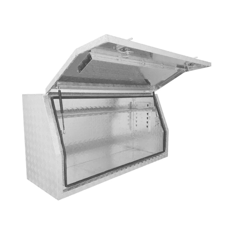 1400 × 500 × 700mm Aluminium Checker Full Side Opening Ute Tool Box