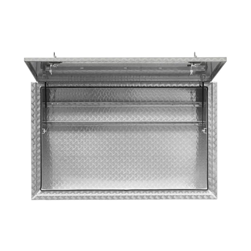 1900 × 600 × 1200mm Aluminium Checker Full Side Opening Truck Tool Box
