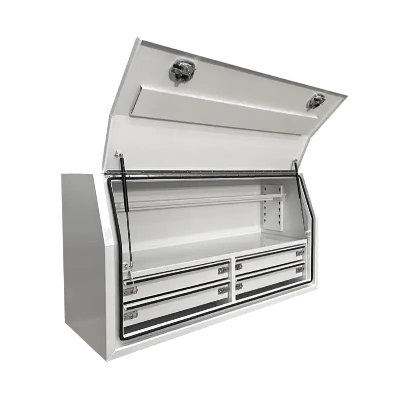 1400 × 600 × 820mm Aluminium Full Side Opening 4 Drawer