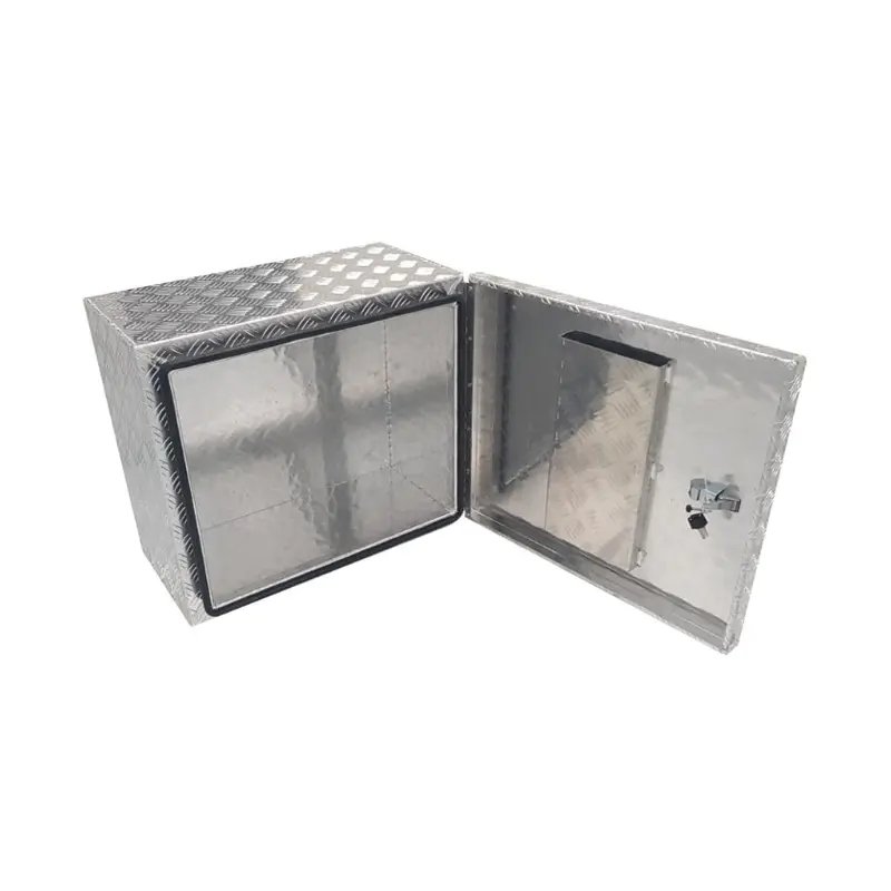 610 x 330 x 540mm Alum Checker Ute Toolbox Trailer Camper Caravan Generator TB.