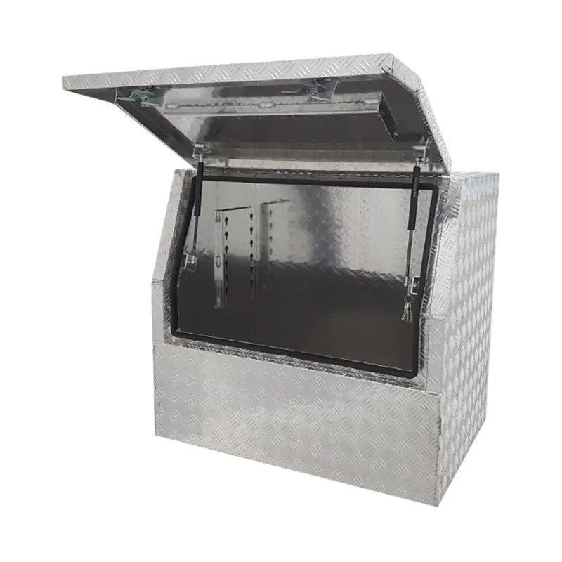 900 × 600 × 820mm Aluminium Checker 3/4 Half Side Opening Ute Tool Box