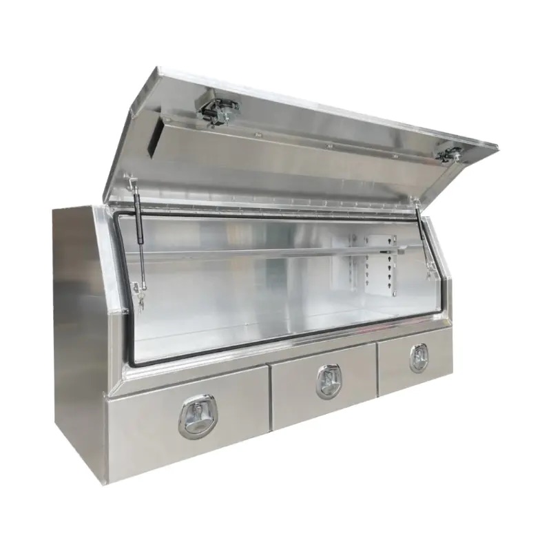 1700 × 600 × 820mm Aluminium 3/4 Half Side Opening 3 Drawer