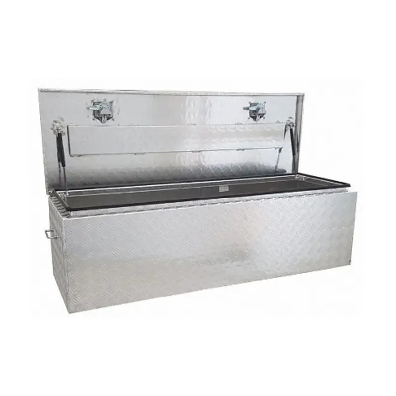 1500 x 500 x 450mm Aluminium Checker Top Opening