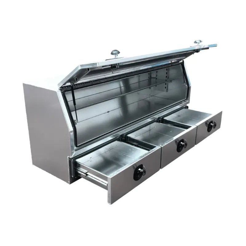 UTBF-2168-3DR Aluminium 3/4 Half Side Opening 3 Drawer Slide